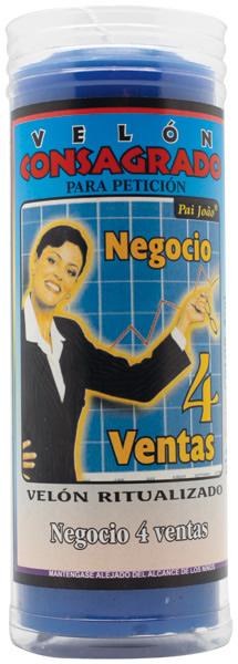 VELON CONSAGRADO 4 Ventas- Negocio 14 x 5.5 cm (Incluye Ritual)