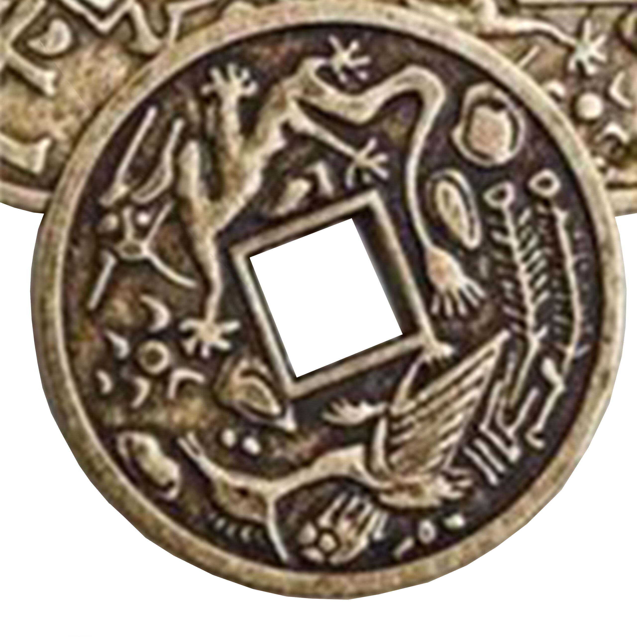 Amuleto Moneda I Ching 6 cm (Incluye 3 Modenas)