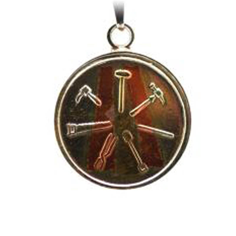 Amuleto 7 Herramientas con Tetragramaton 2.5 cm (Talisman Contra T…