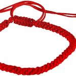 Forge Handmade Kabbalah Red String Bracelet with 2 Tiger Eye Bead