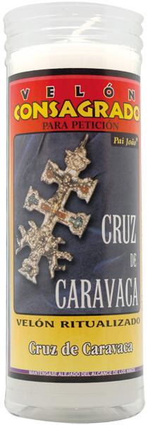 VELON CONSAGRADO Cruz de Caravaca 14 x 5.5 cm (Incluye Ritual)