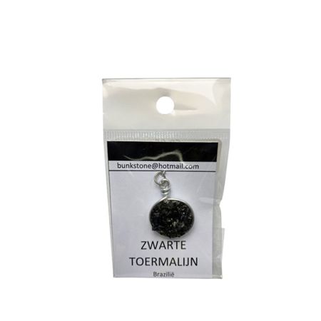 Bunkstone Zwarte Toermalijn ornament hanger
