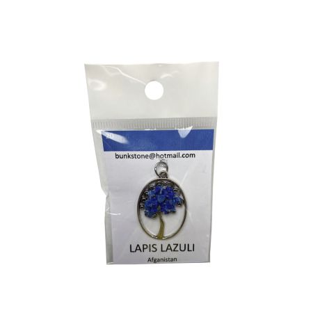 Bunkstone Lapis Lazuli levensboom hanger
