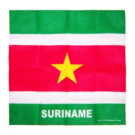Bandana Surinaamse vlag zakdoek (53cm x 55cm)