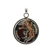 Amuleto Arcangel Miguel con Tetragramaton 2.5 cm 3 Metales