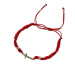 Cross Charm Bracelet with Fishtail Fabric