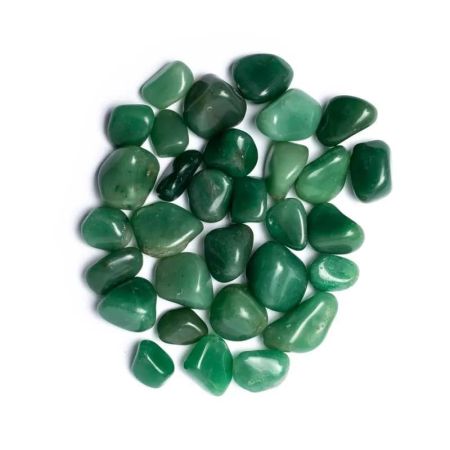 Steen Groene kwarts trommelstenen A kwaliteit (±2-4cm)