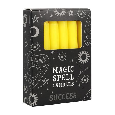 Magic Spell Candles 12 x YELLOW SUCCESS