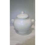Sopera ceramica bombonera 27 x 30 cm blanca (Obatala)