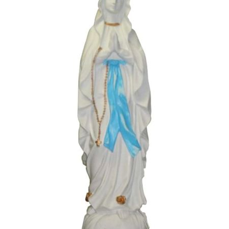 Lourdes beeld wit hg 40 cm