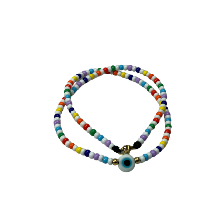 Collar Mix2 Multi Color Con Ojo Turco 23.5cm