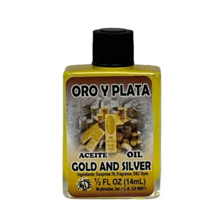 Aceite Ritual Oro y Plata/Gold & Silver Oil 1/2FL. OZ (14ML)