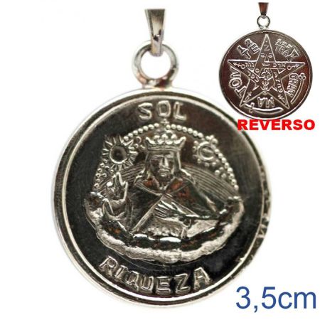 Amuleto Rey Salomon Riqueza con Tetra