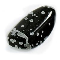 Piedra Gema Rodada Obsidiana Nevada ca 40 mm