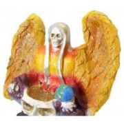Imagen Santa Muerte Corazon 30 x 27cm (7 Colores) Artesanal puede variar en forma y color de los detalles